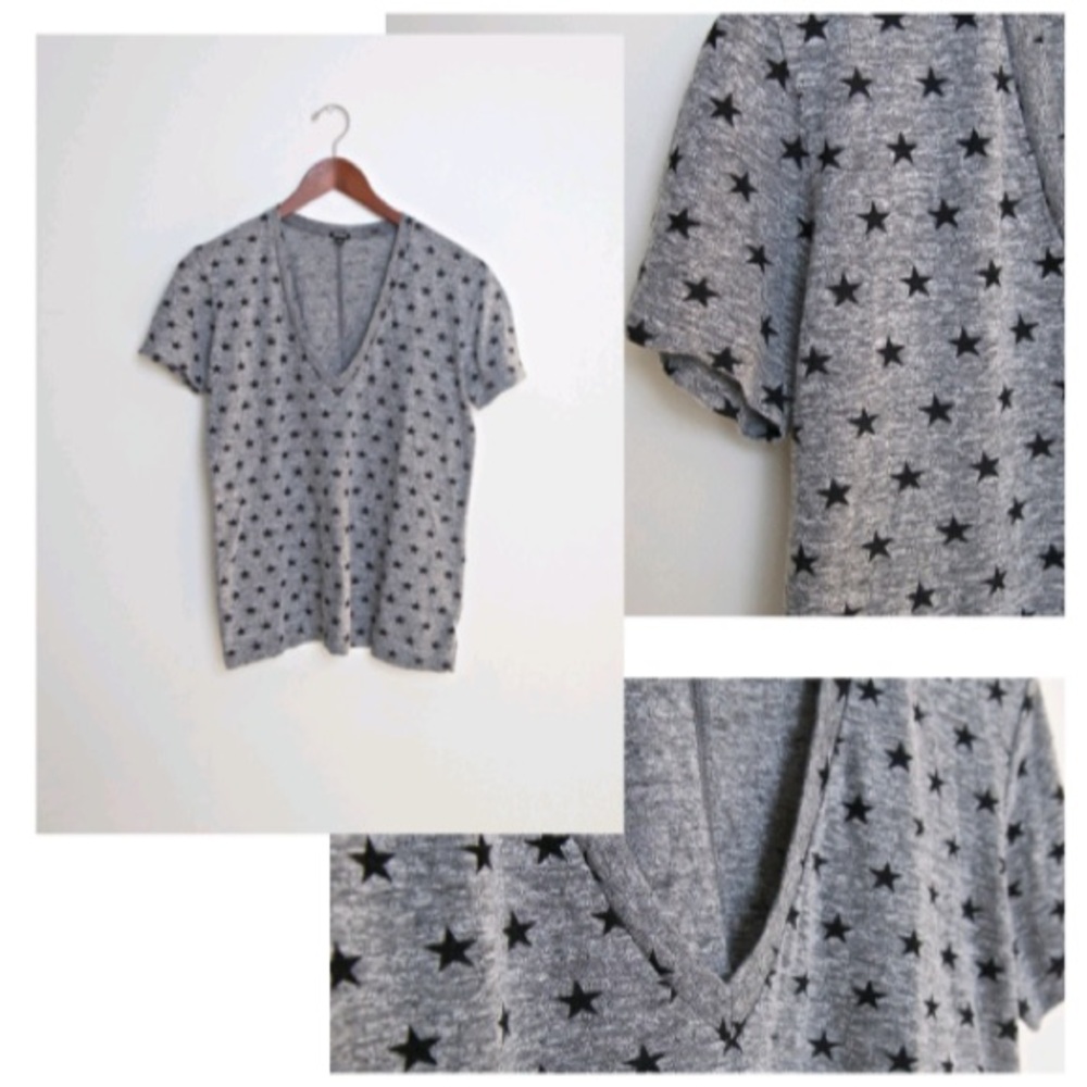 Monrow tri blend V-neck short sleeve T-shirt - Picture 4 of 9